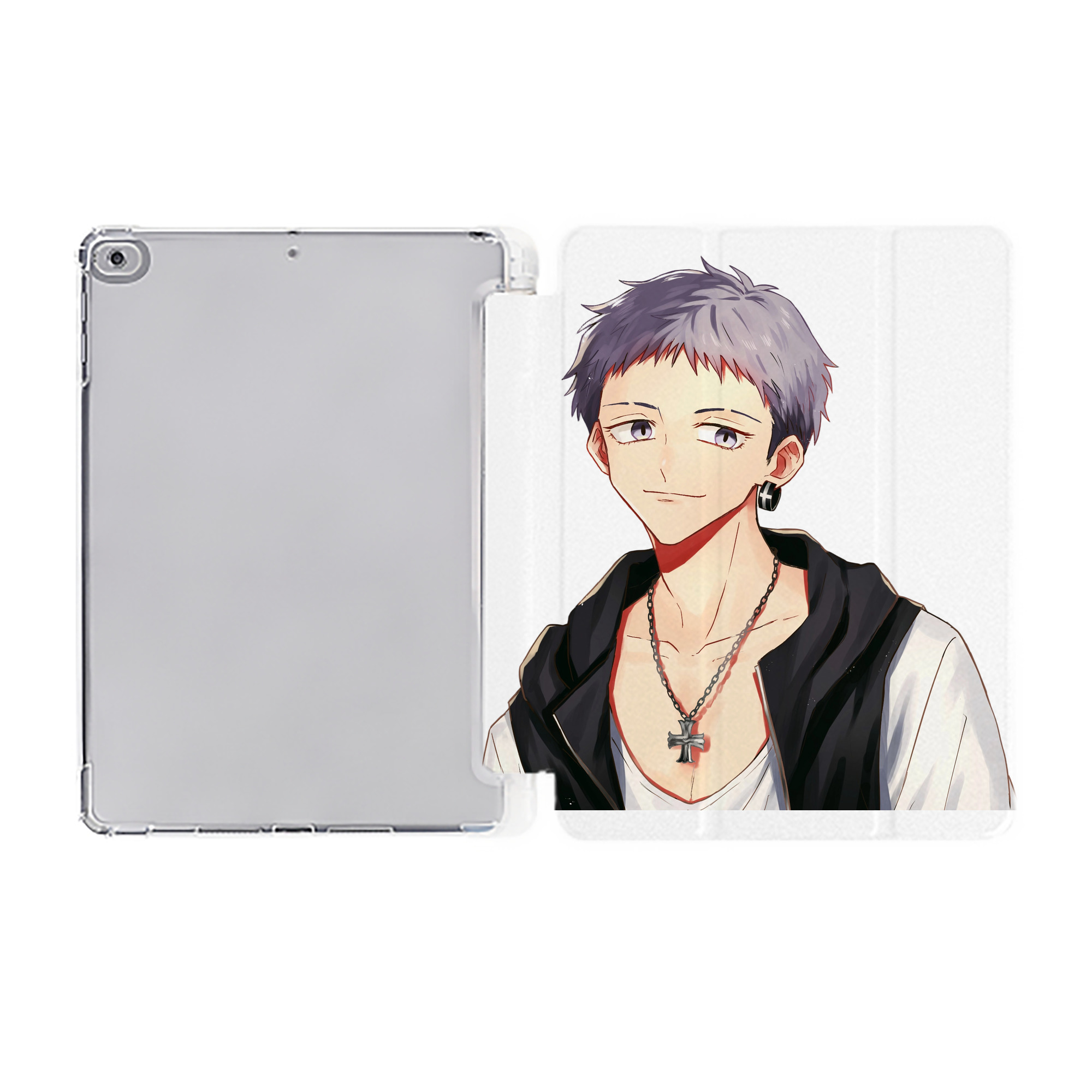 （画像用） 東京リベンジャーズ Tokyo Revengers IPad ケース ペン収納付き 三つ折りスタンド PUレザー×シリコン 対応機種9.5/10.5/10.9インチ